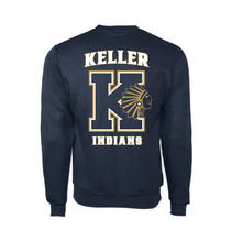 Load image into Gallery viewer, Indian NATION Crew Sweatshirt by Champion in Navy