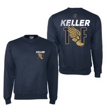 Load image into Gallery viewer, TnF Let's Fly Crew Sweatshirt by Champion in Navy