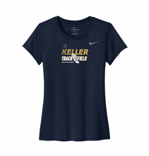 Load image into Gallery viewer, TnF Wings Womens SS DriFit Tee in Navy by Nike