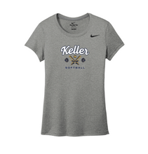 Load image into Gallery viewer, Triple Play Womens SS DriFit Tee in Grey Htr by Nike