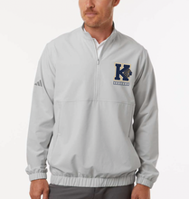Load image into Gallery viewer, K-Stack Soccer Woven Stretch 1/2 Zip Pullover in Lt. Grey by adidas