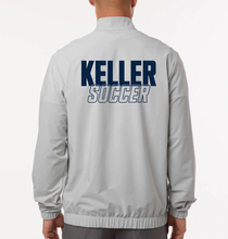 Load image into Gallery viewer, K-Stack Soccer Woven Stretch 1/2 Zip Pullover in Lt. Grey by adidas