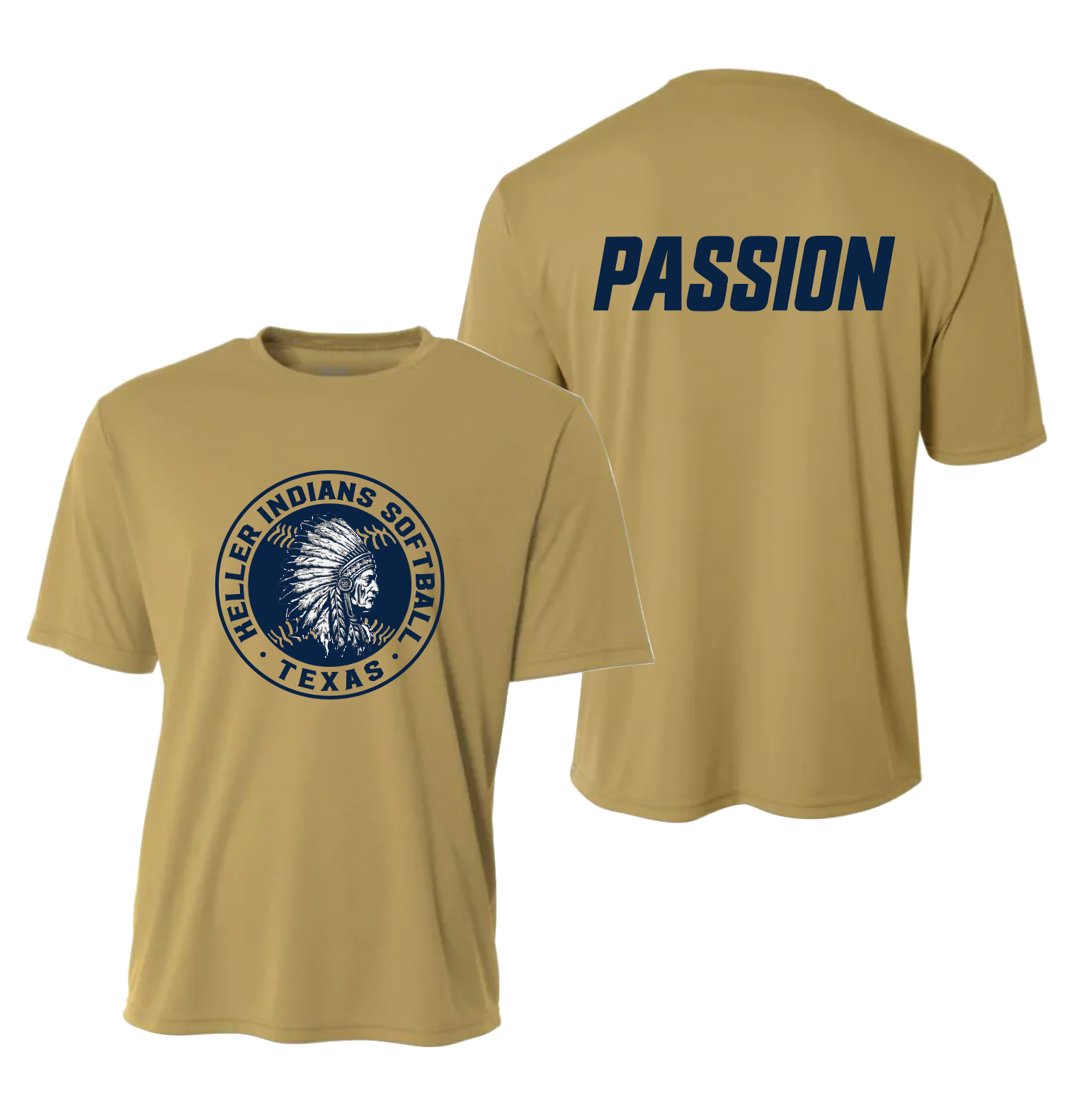SB PASSION SS DriFit Tee in Vegas Gold – Keller Indians