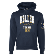 Load image into Gallery viewer, TNNS Ground Strokes PO Hoodie by Champion in Navy