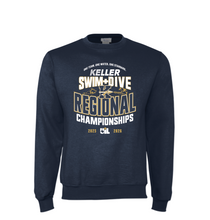 Load image into Gallery viewer, SWIM-DIVE REGIONALS Crew Sweatshirt in Navy
