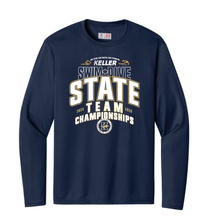 Load image into Gallery viewer, SWIM-DIVE Going To STATE LS DriFit Tee in Navy