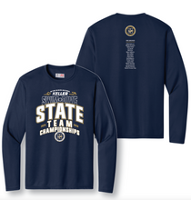 Load image into Gallery viewer, SWIM-DIVE Going To STATE LS DriFit Tee in Navy