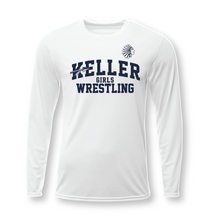 Load image into Gallery viewer, WRESTLE- GIRLS Practice LS DriFit Tee in White