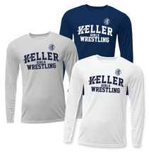 Load image into Gallery viewer, WRESTLE- GIRLS Practice LS DriFit Tee in Light Grey