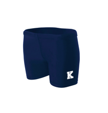 Load image into Gallery viewer, K-Strong Womens Practice 4&quot; Compression Shorts in Navy
