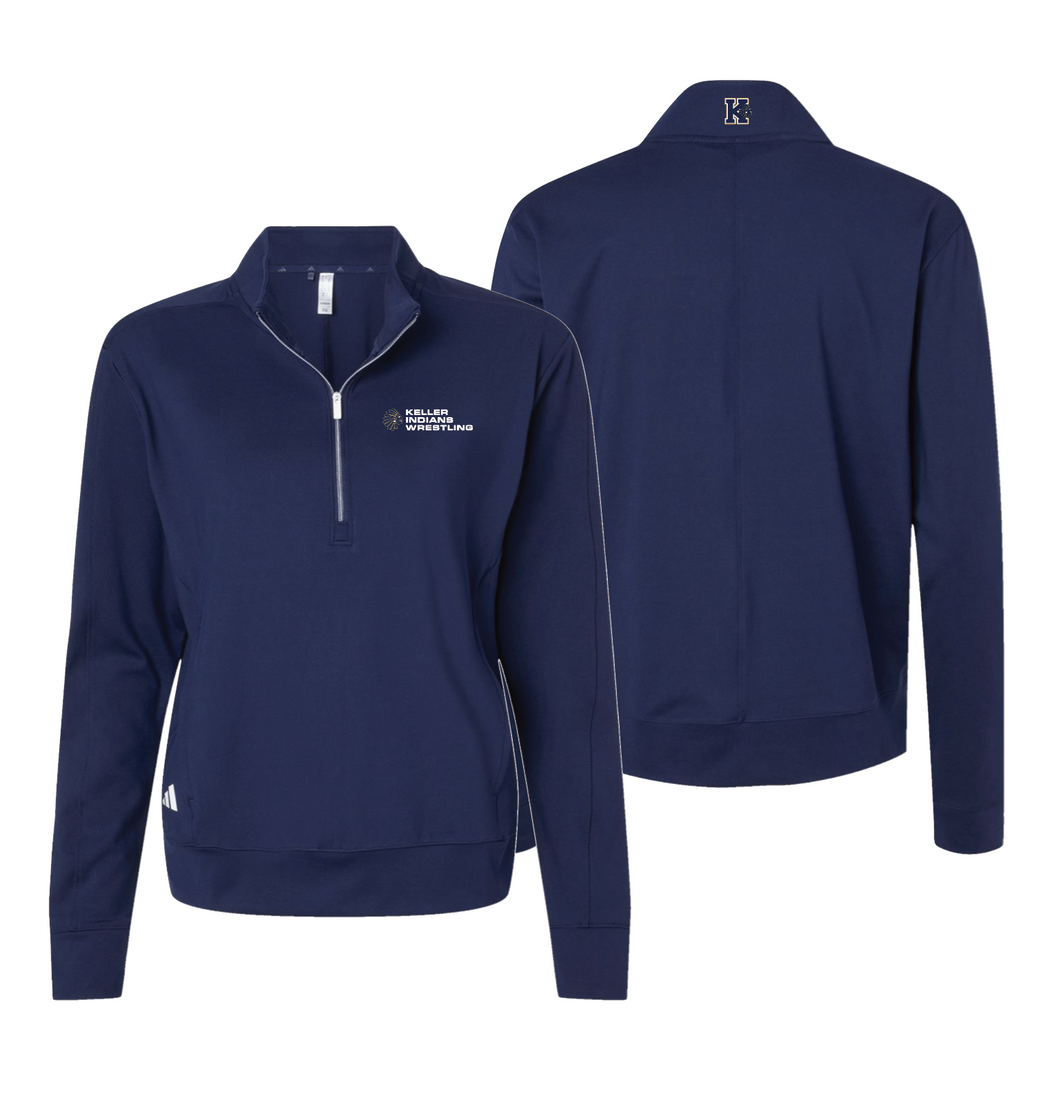 K-Stack Womens Lightweight DriFit 1/4 Zip by adidas in Navy