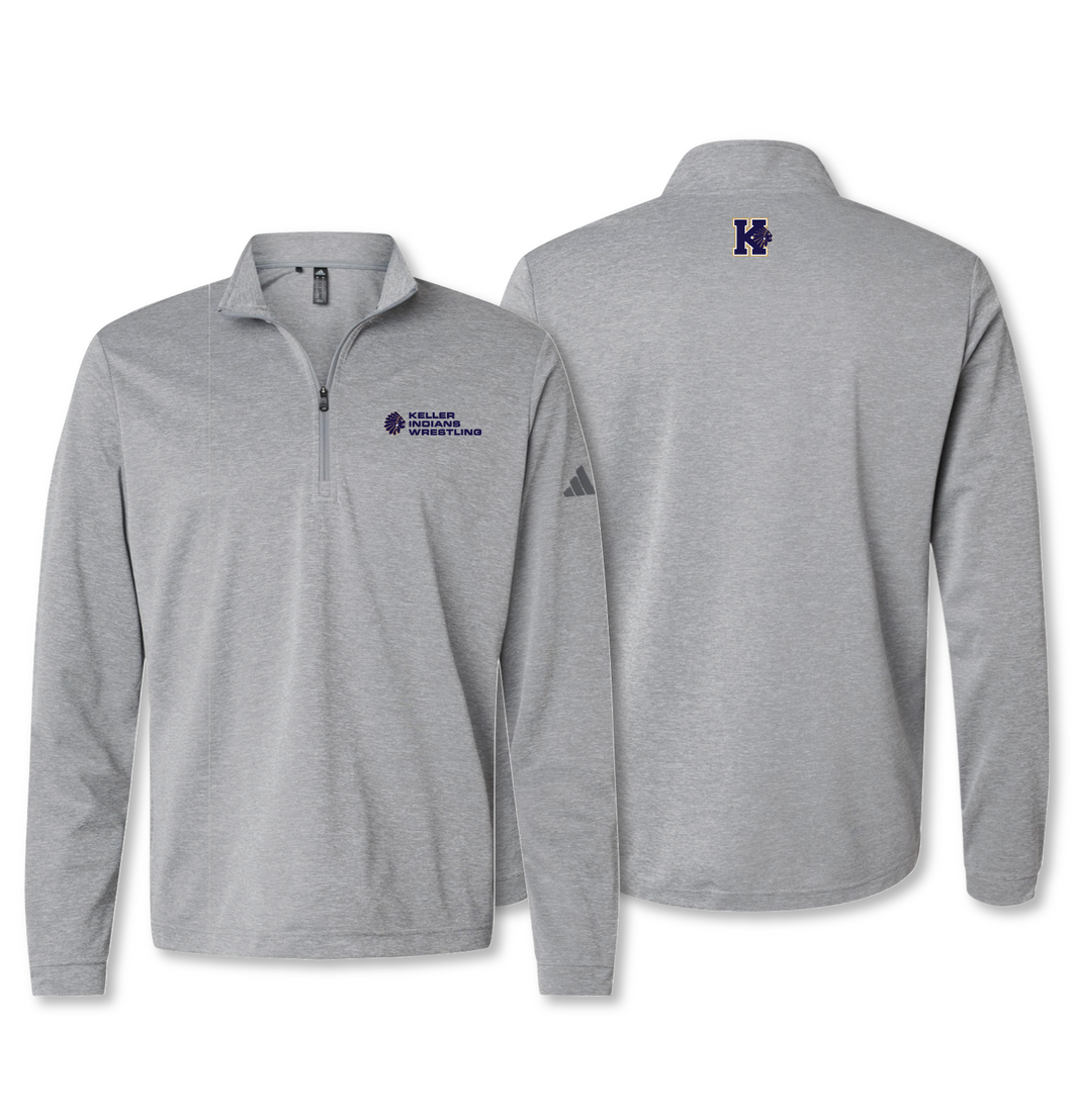 K-Stack Lightweight DriFit 1/4 Zip by adidas in Grey Htr