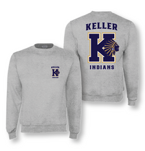 Load image into Gallery viewer, Indian NATION Crew Sweatshirt by Champion in Grey Htr
