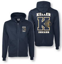 Load image into Gallery viewer, Indian NATION Full-zip Hoodie by Champion in Navy
