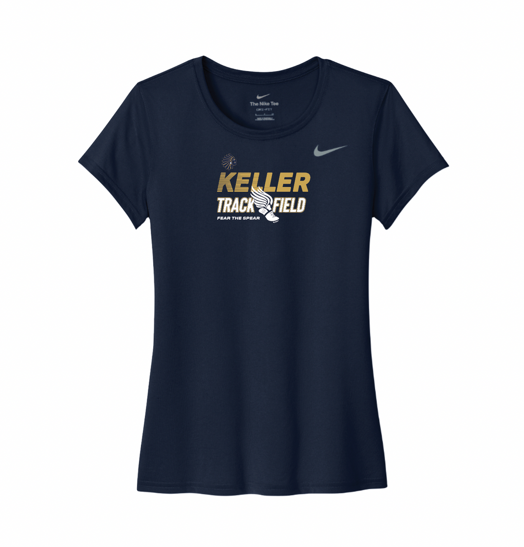 TnF Wings Womens SS DriFit Tee in Navy by Nike