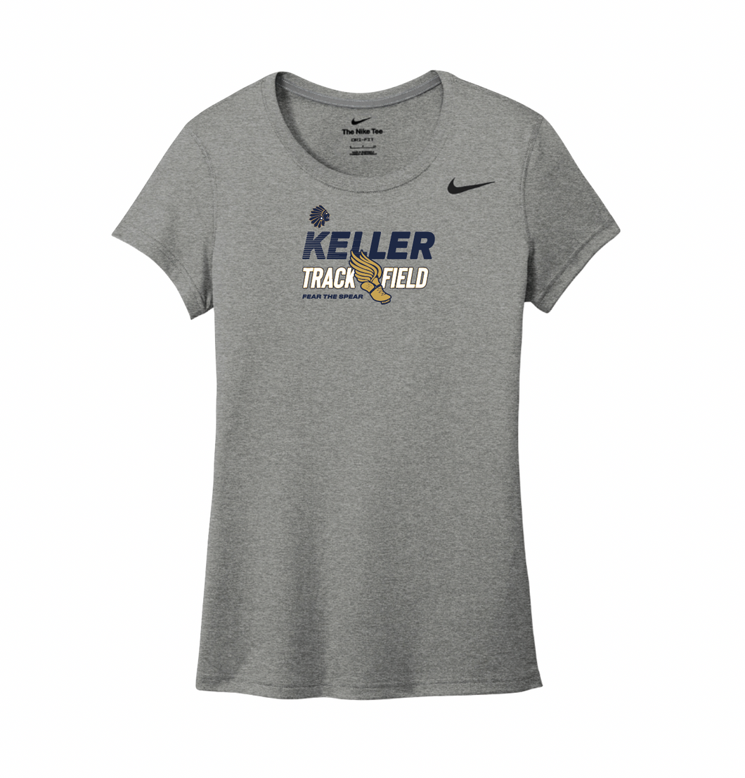 TnF Wings Womens SS DriFit Tee in Grey Htr by Nike