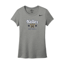 Load image into Gallery viewer, Triple Play Womens SS DriFit Tee in Grey Htr by Nike
