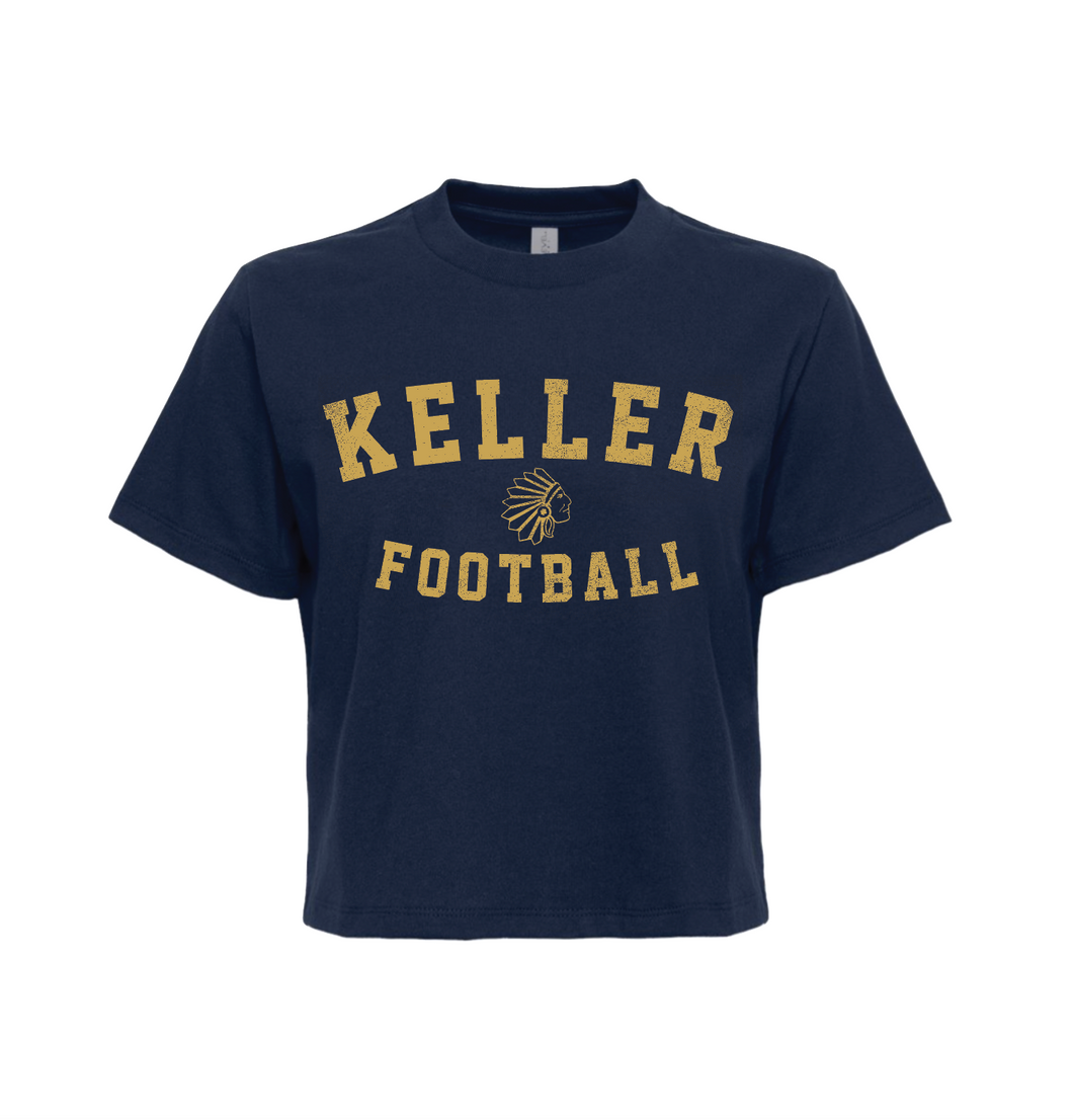 Game Day Boxy Tee in Navy