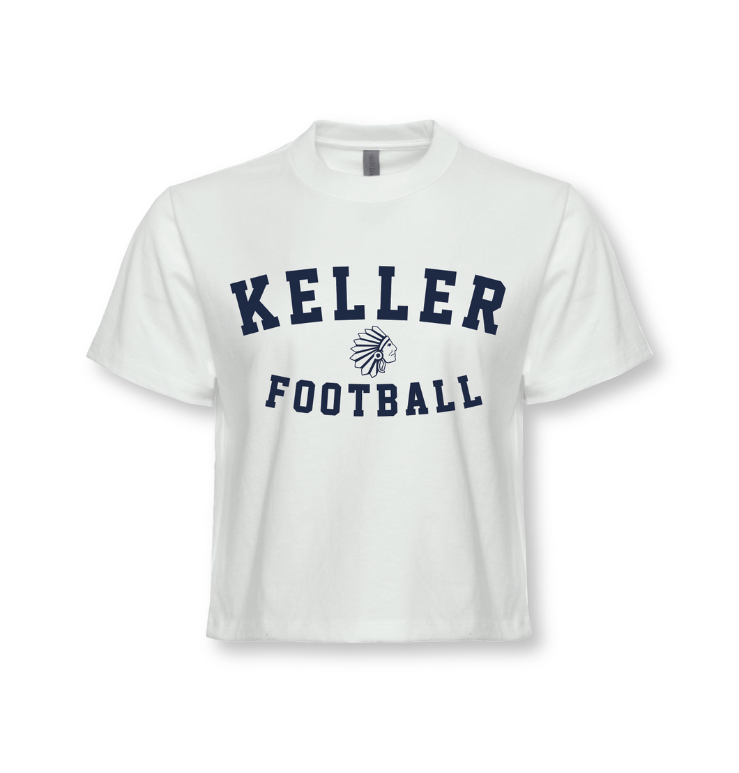 Game Day Boxy Tee in White