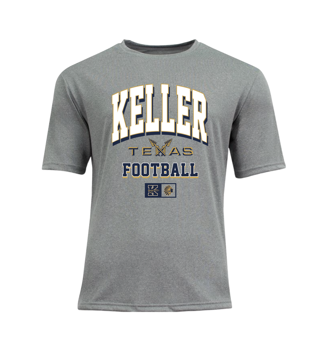 GridIron Arch SS DriFit Tee in Grey Htr