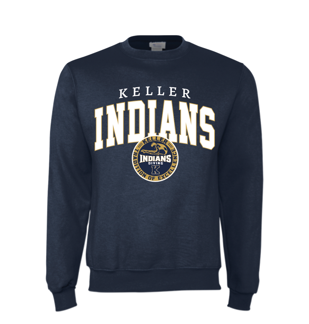 High Dive Crew Sweatshirt by Champion in Navy