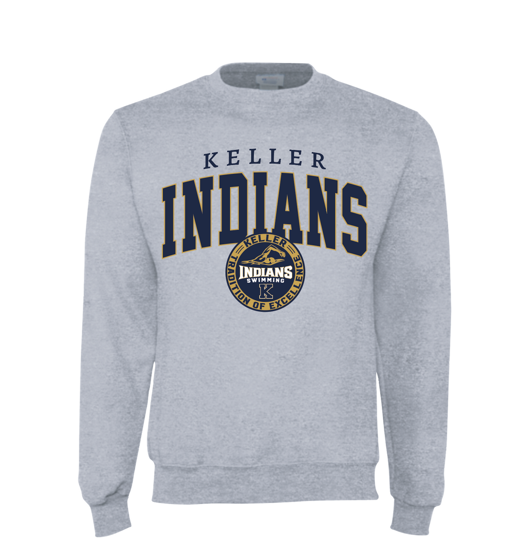 Our House Crew Sweatshirt by Champion in Grey Htr