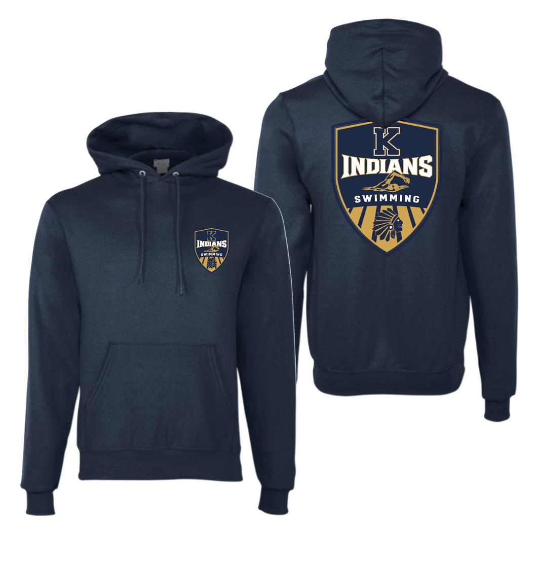 Starting Blocks PO Hoodie by Champion in Navy