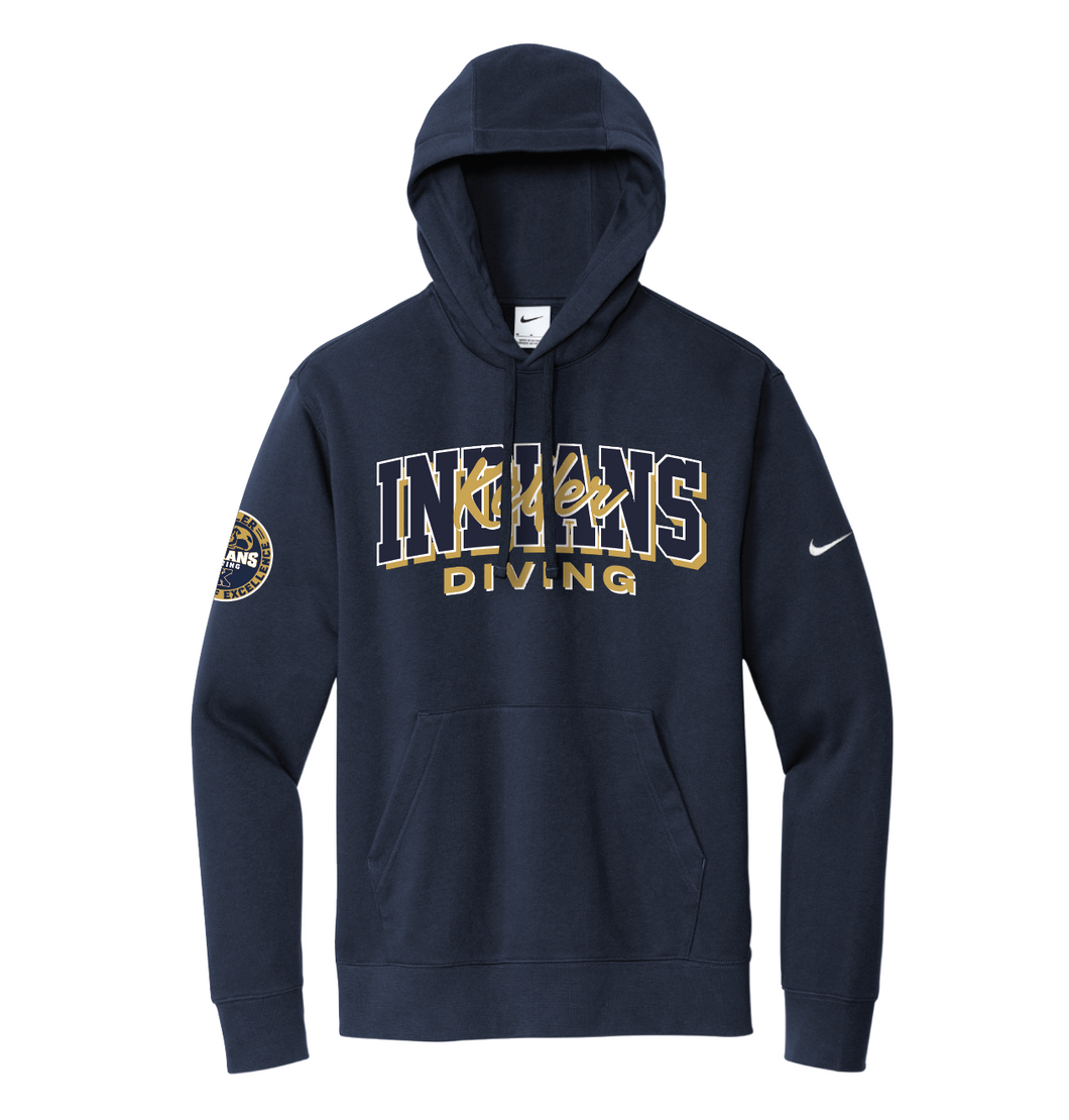 Pike PO Hoodie in Navy by Nike