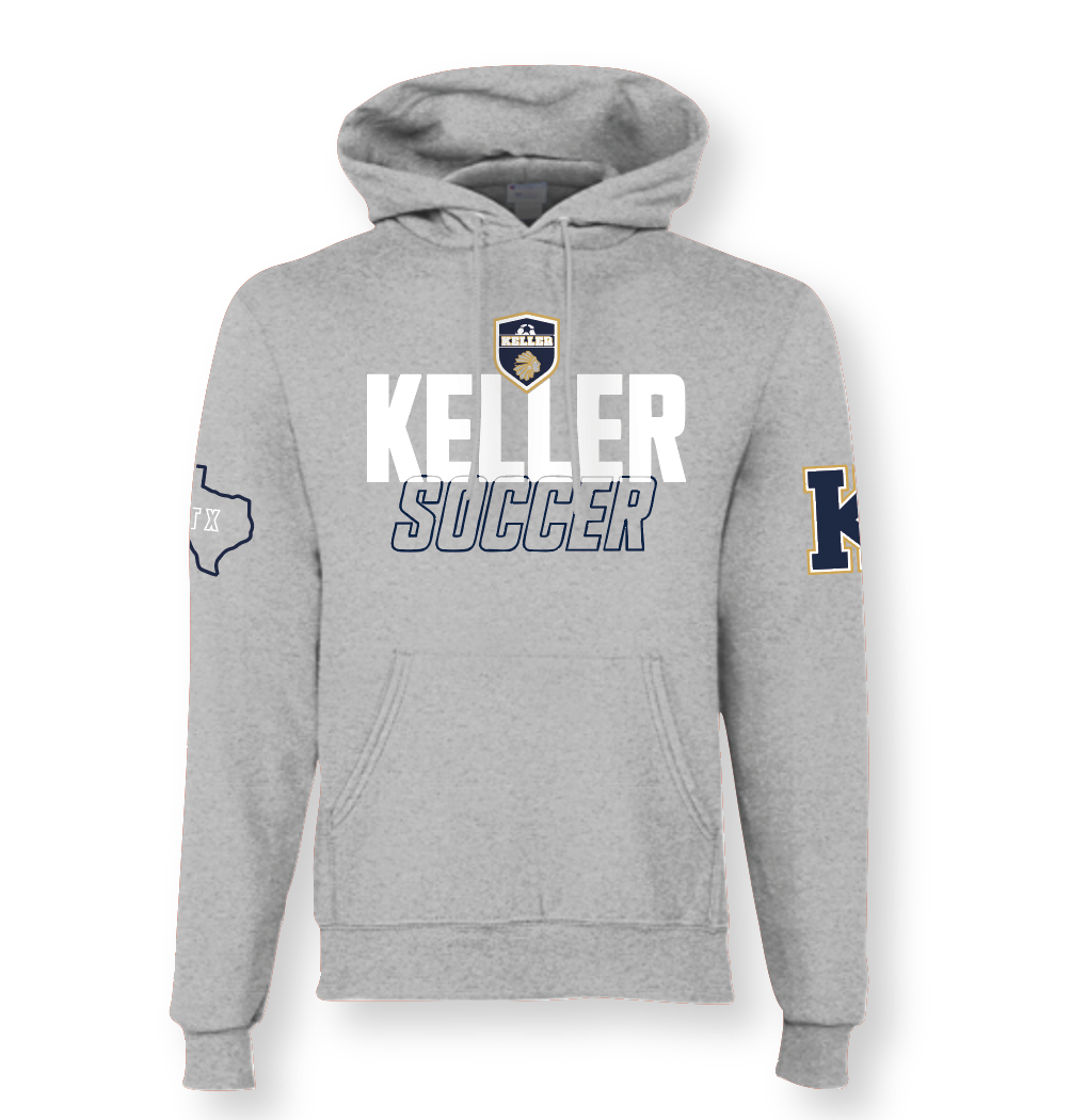 In Training Soccer PO Hoodie by Champion in Grey Htr
