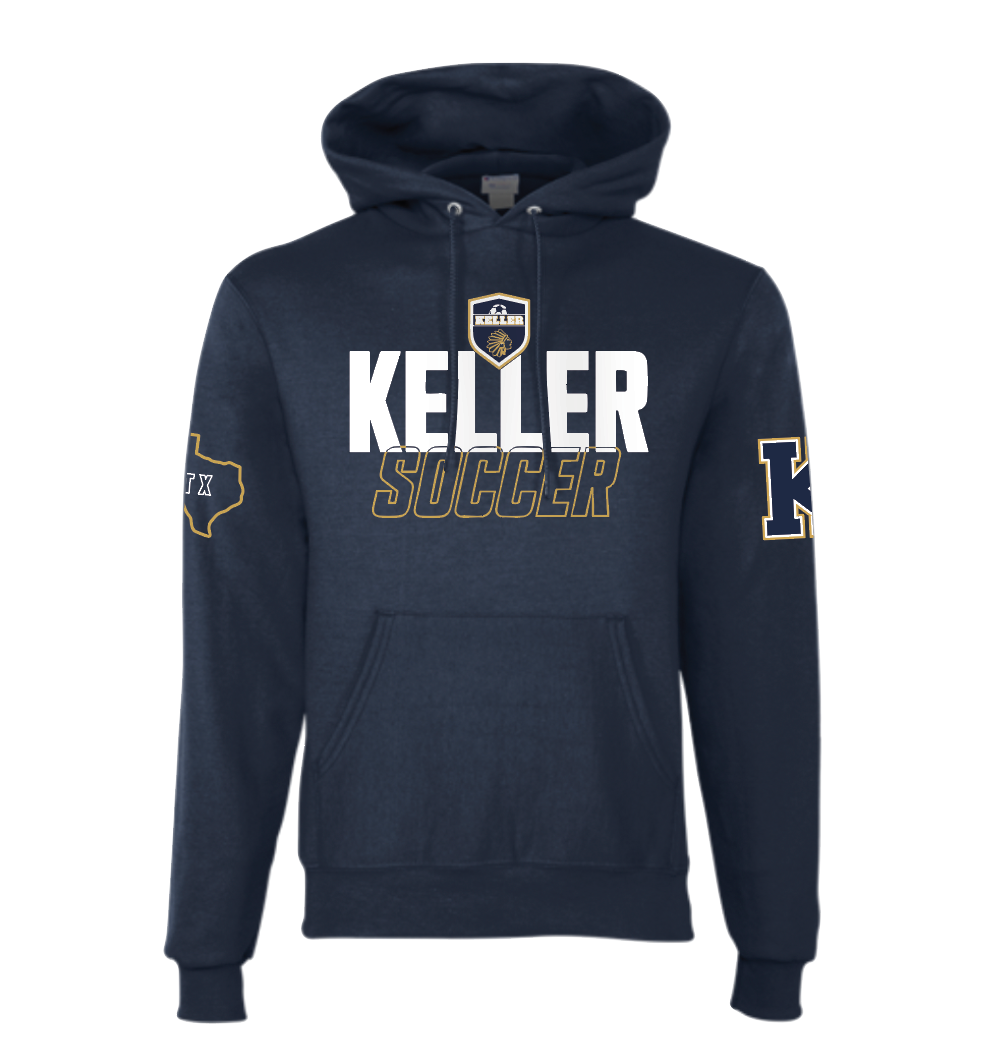 In Training Soccer PO Hoodie by Champion in Navy
