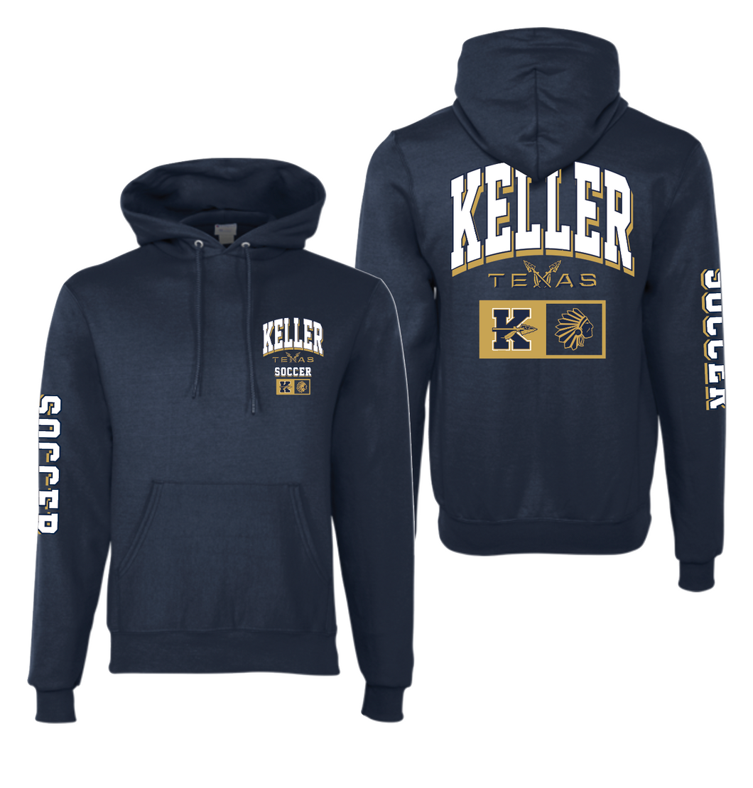 On The Pitch PO Hoodie by Champion in Navy