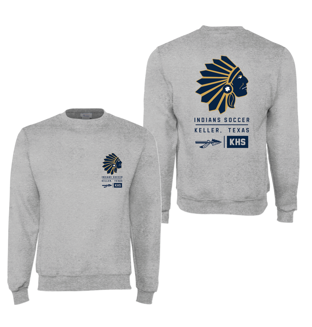Megged Crew Sweatshirt by Champion in Grey Htr