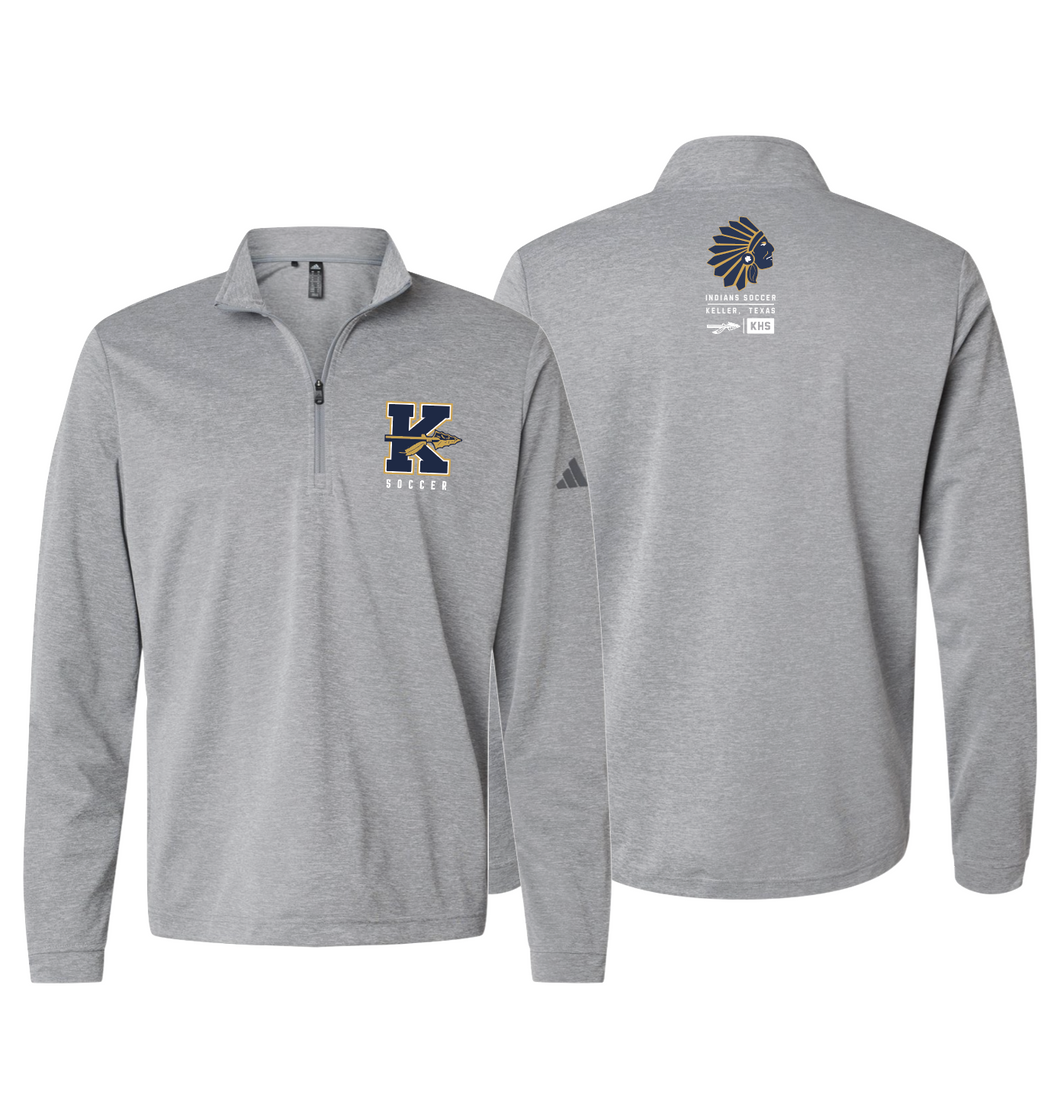 K-Stack Soccer Lightweight DriFit 1/4 Zip in Grey Htr by adidas