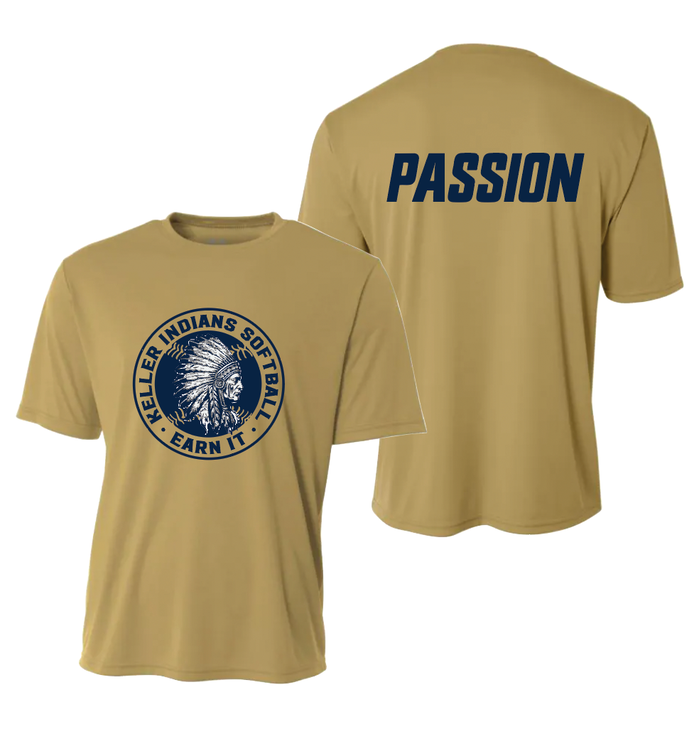 SB PASSION SS DriFit Tee in Vegas Gold