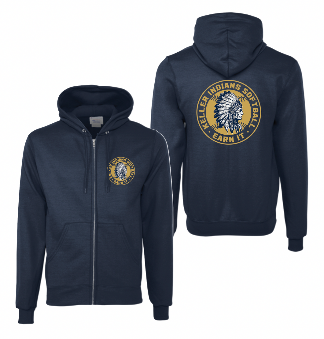 SB On Point Full-zip Hoodie by Champion in Navy