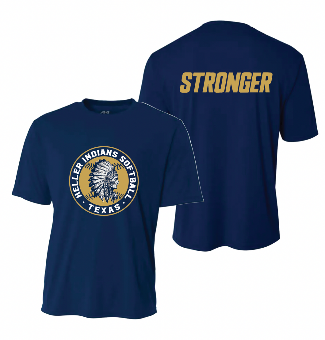 SB STRONGER SS DriFit Tee in Navy