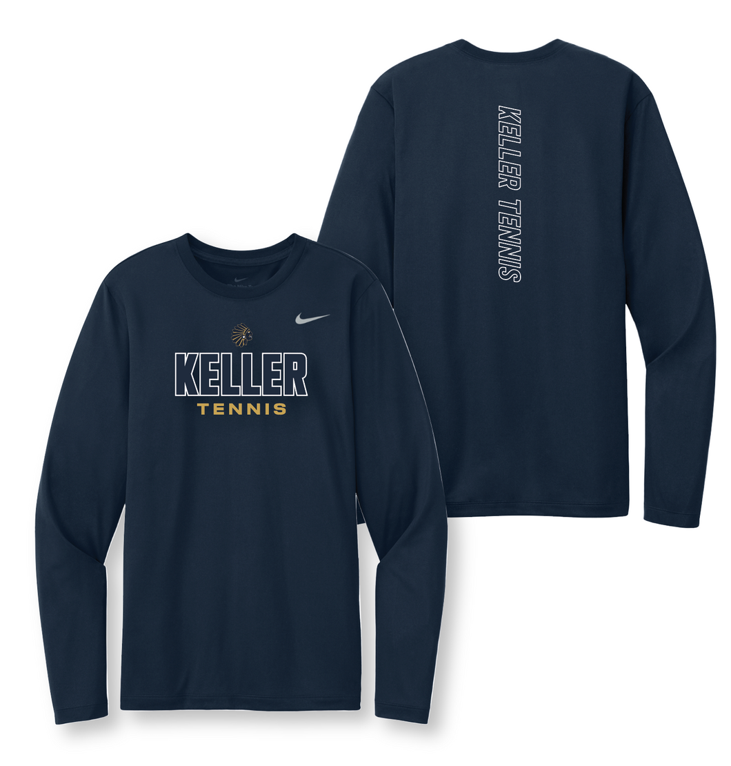 *OFFICIAL TNNS Major LS Unisex DriFit Tee in Navy by Nike