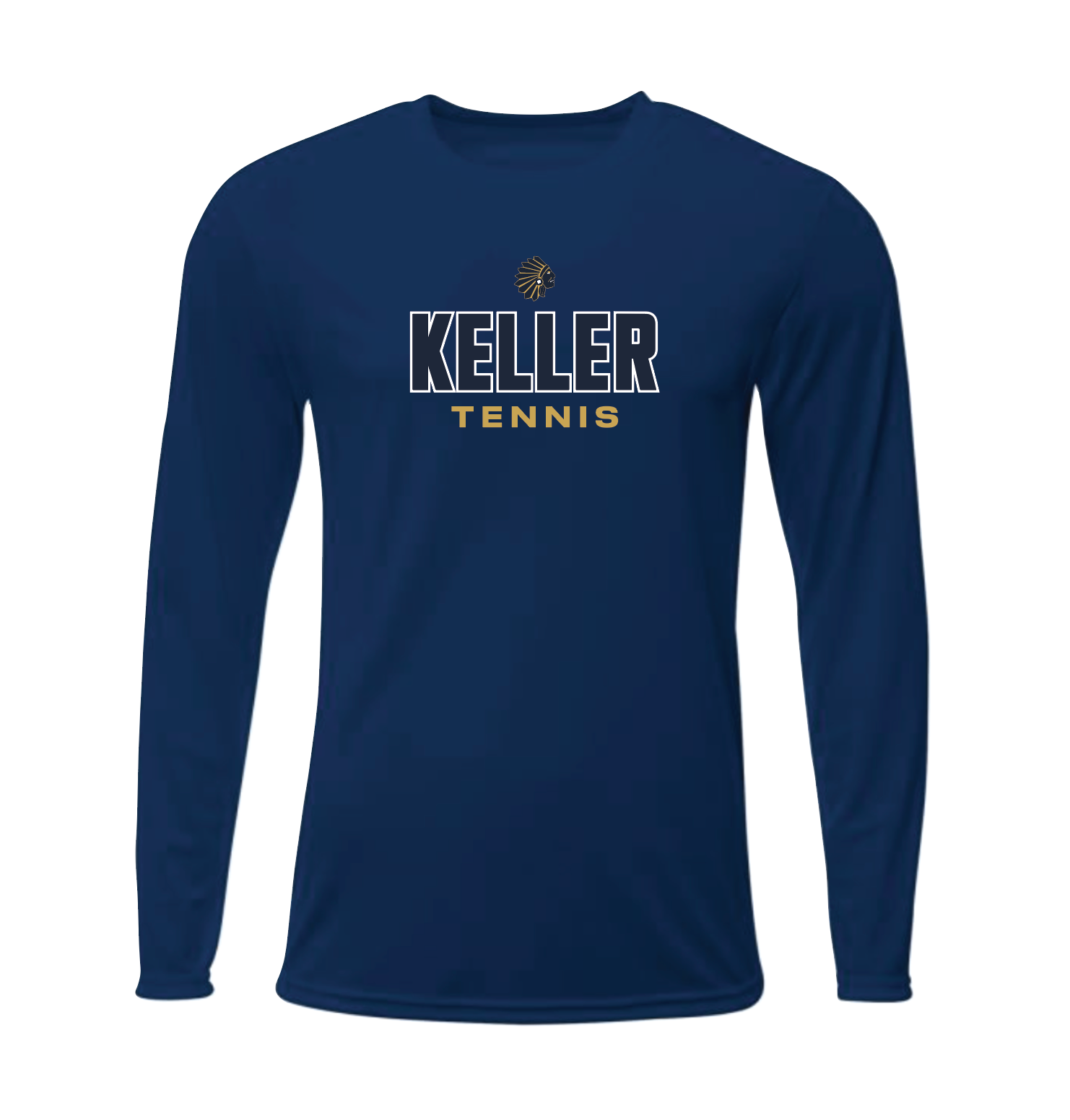 OFFICIAL TNNS Major LS DriFit Tee in Navy – Keller Indians