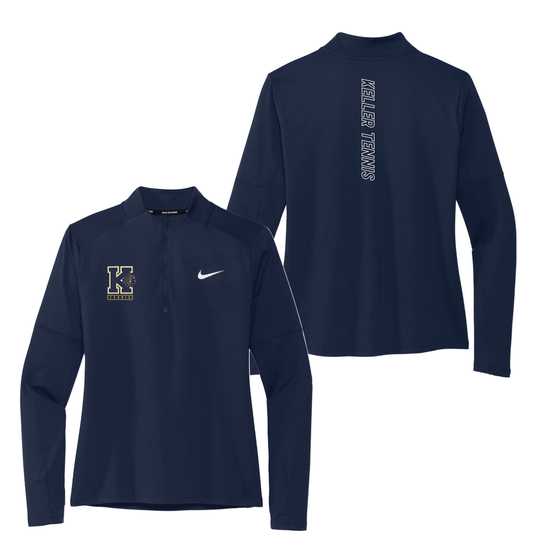 TNNS K-Strong Womens DriFit 1/2 Zip by Nike in Navy