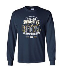 Load image into Gallery viewer, SWIM-DIVE REGIONALS LS Tee in Navy
