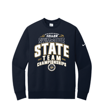 Load image into Gallery viewer, SWIM-DIVE Going To STATE Crew Sweatshirt by Nike in Navy
