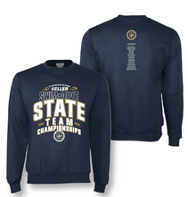 Load image into Gallery viewer, SWIM-DIVE Going To STATE Crew Sweatshirt in Navy

