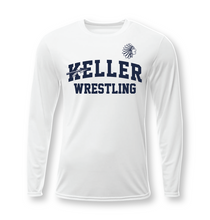 Load image into Gallery viewer, WRESTLE Practice LS DriFit Tee in White
