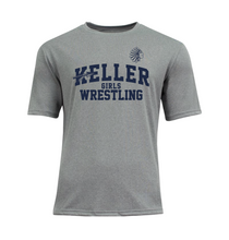 Load image into Gallery viewer, WRESTLE- GIRLS Practice SS DriFit Tee in Grey Htr
