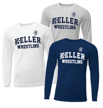 Load image into Gallery viewer, WRESTLE Practice LS DriFit Tee in Navy
